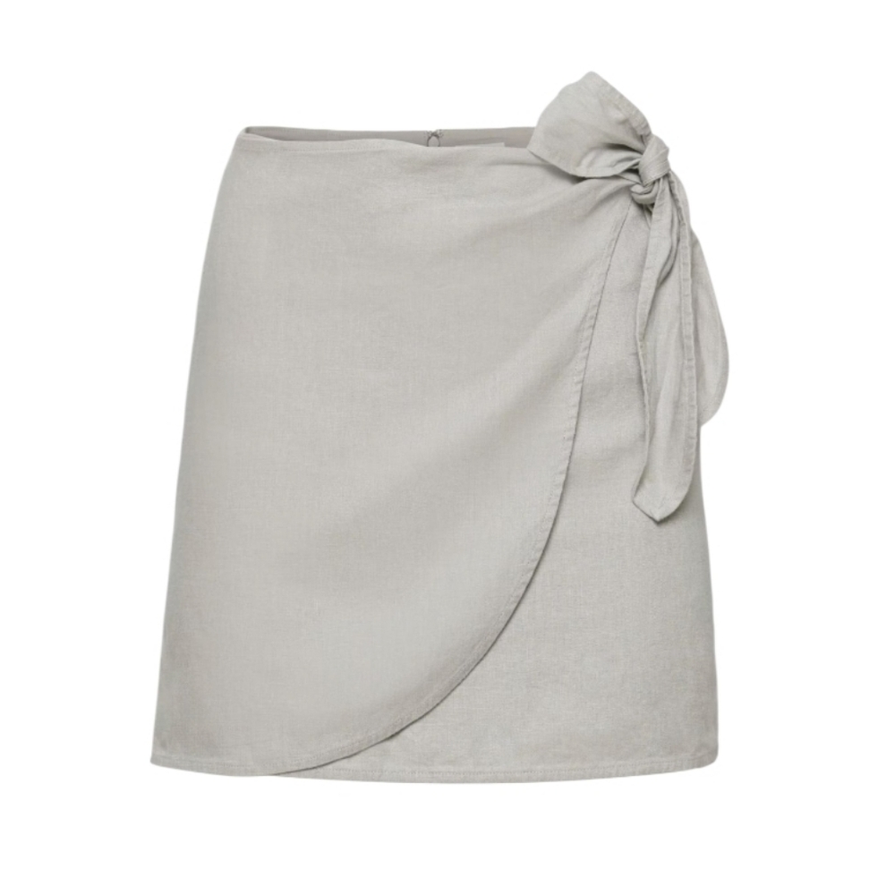 JustFab Wrap Tie Skirt Sz L - Picture 1 of 9
